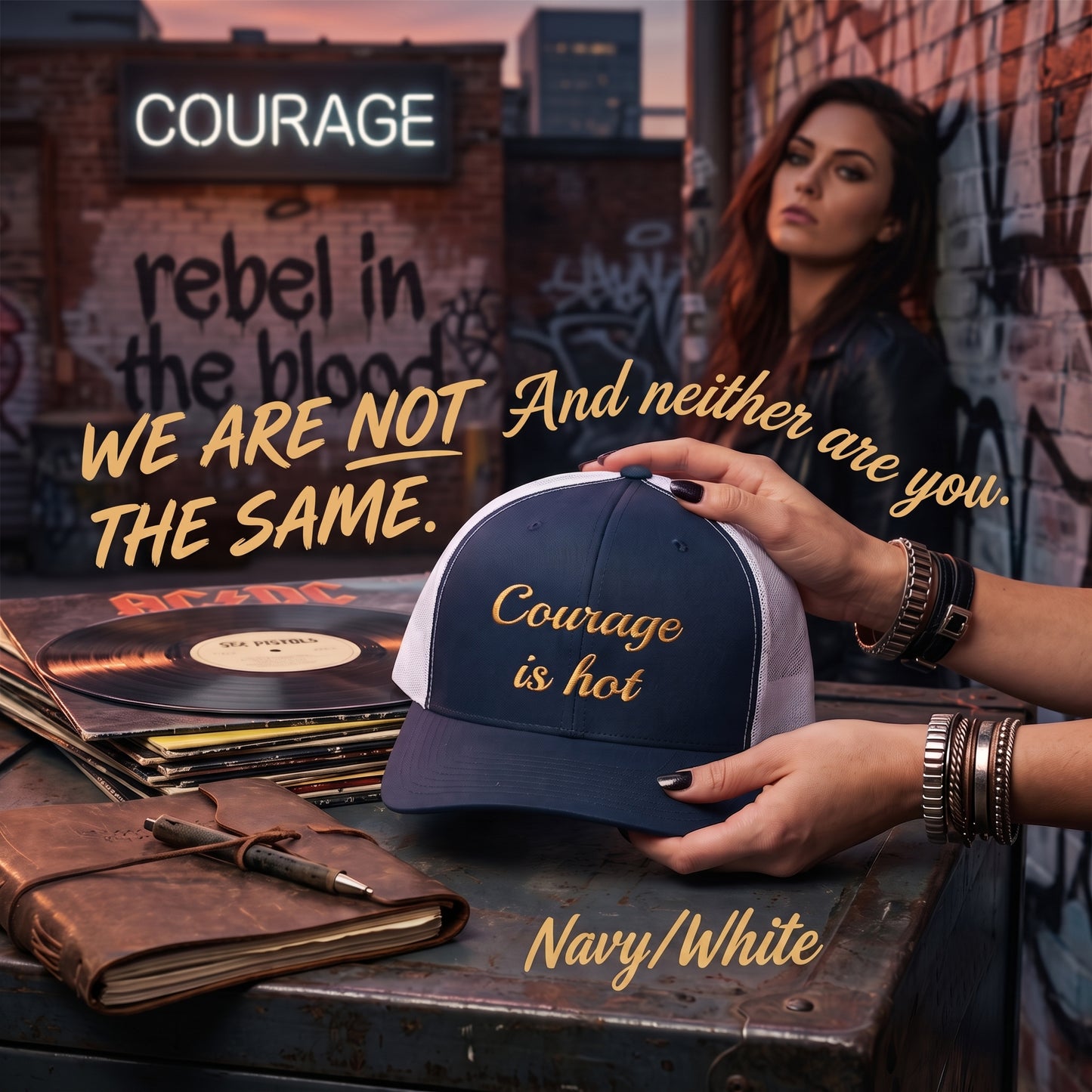 Courage Is Hot Trucker Cap