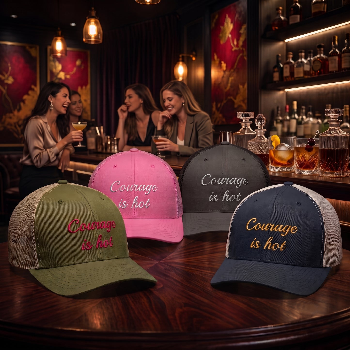 Courage Is Hot Trucker Cap